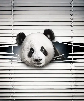 Estores de rolo interiores blackout para janela Panda
