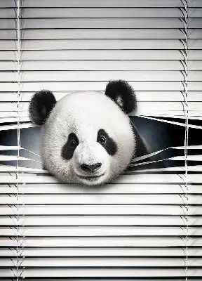 Estores de rolo interiores blackout para janela Panda