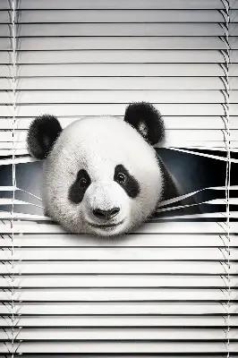Estores de rolo interiores blackout para janela Panda