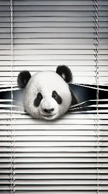 Estores de rolo interiores blackout para janela Panda