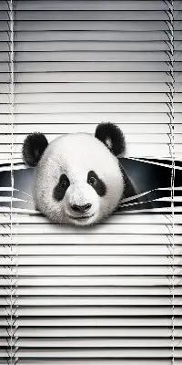 Estores de rolo interiores blackout para janela Panda