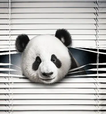 Estores de rolo interiores blackout para janela Panda