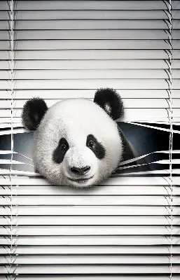 Estores de rolo interiores blackout para janela Panda