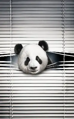 Estores de rolo interiores blackout para janela Panda