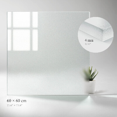 Tampo de mesa quadrado Translúcido