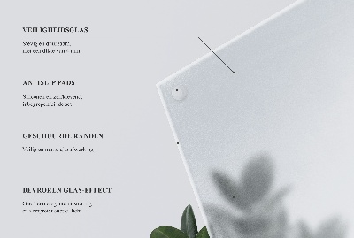 Tampo de mesa quadrado Translúcido