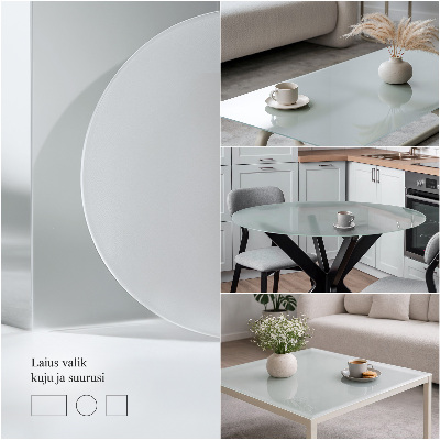 Tampo de mesa redondo Translúcido