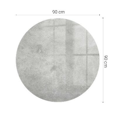 Tampo de mesa redondo Arranhões na superfície do concreto