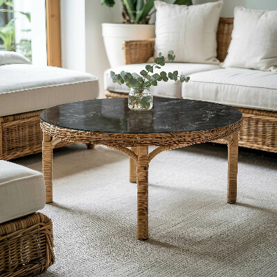 Tampo para mesa redondo Mármore com veios delicados