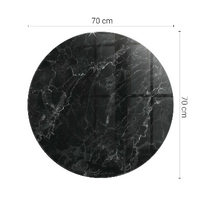 Tampo para mesa redondo Mármore com veios delicados