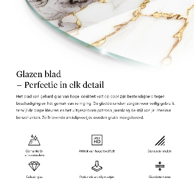 Tampo para mesa redondo Madeira em harmonia com resina