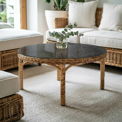 Tampo de mesa redondo Motivo de textura de pedra