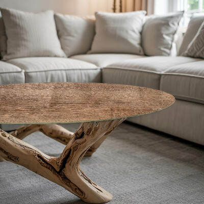 Tampo para mesa redondo O charme da madeira natural