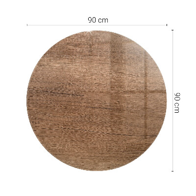 Tampo para mesa redondo O charme da madeira natural