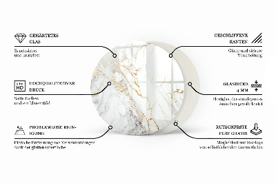 Tampo de mesa redondo Estrutura de madeira ecológica