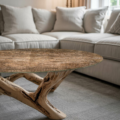 Tampo de mesa redondo Estrutura de madeira ecológica