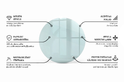 Tampo de mesa redondo transparente