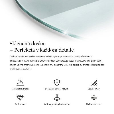 Tampo de mesa redondo transparente