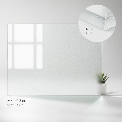 Tampo de mesa retangular Translúcido