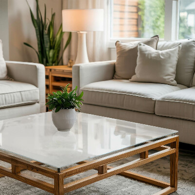 Tampo de mesa com impressão Branco puro