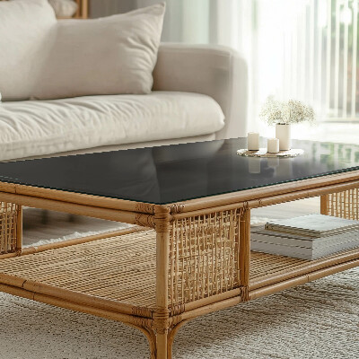 Tampo decorativo para mesa Preto sólido elegante