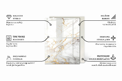 Tampo decorativo para mesa Composição gráfica em mármore