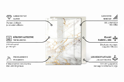 Tampo decorativo para mesa Padrão de mármore elegante