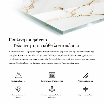 Tampo decorativo para mesa Padrão de mármore elegante