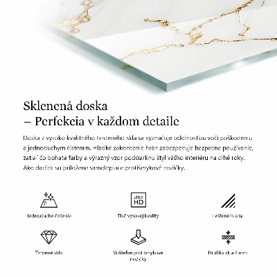 Tampo decorativo para mesa Padrão de mármore elegante