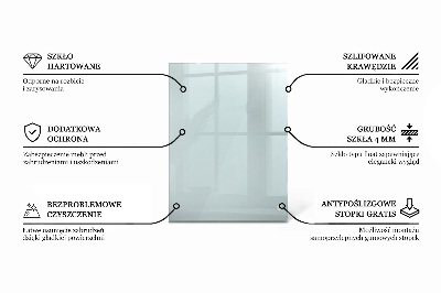 Tampo de vidro retangular transparente