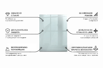 Tampo de vidro retangular transparente