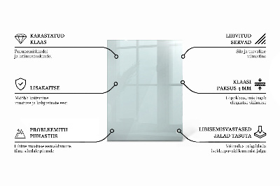 Tampo de vidro retangular transparente