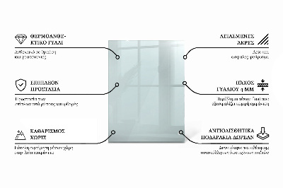 Tampo de vidro retangular transparente