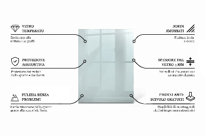 Tampo de vidro retangular transparente