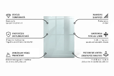 Tampo de vidro retangular transparente