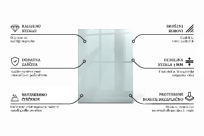 Tampo de vidro retangular transparente
