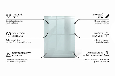 Tampo de vidro retangular transparente