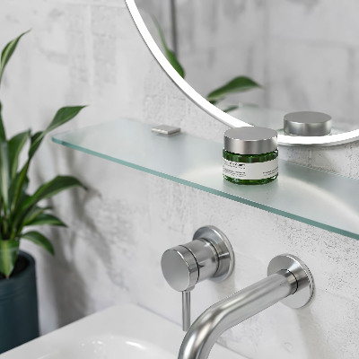 Estante em vidro de parede Semitransparente