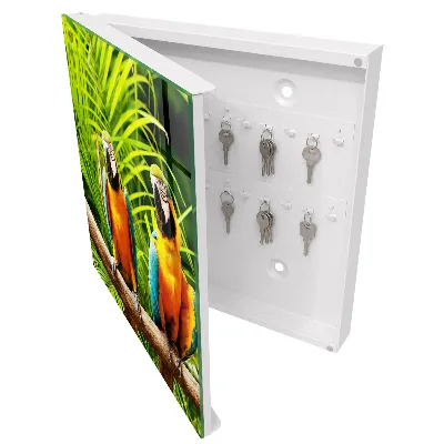 Caixa de chaves Pássaros tropicais