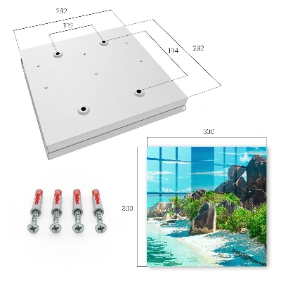 Caixa para chaves Praia tropical