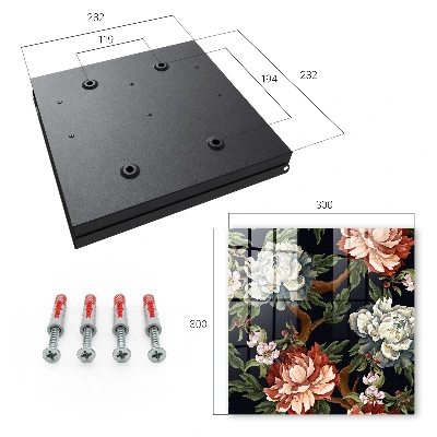 Caixa para guardar chaves Flores da natureza