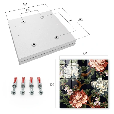 Caixa para guardar chaves Flores da natureza