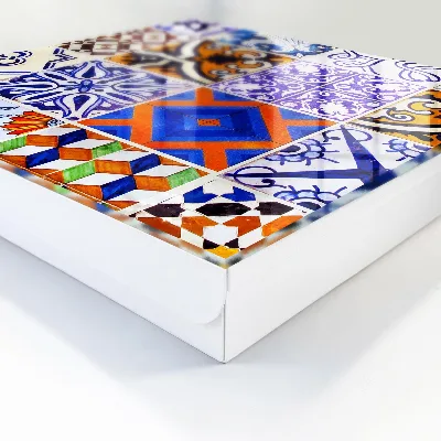 Caixa para chaves Azulejos coloridos