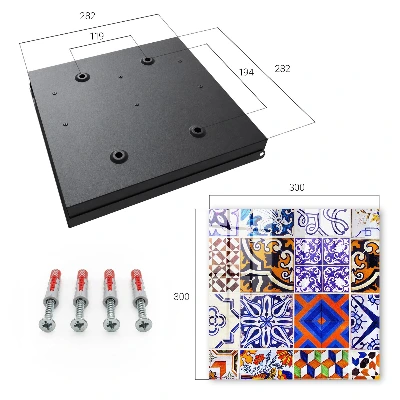 Caixa para chaves Azulejos coloridos