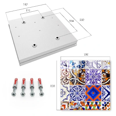 Caixa para chaves Azulejos coloridos