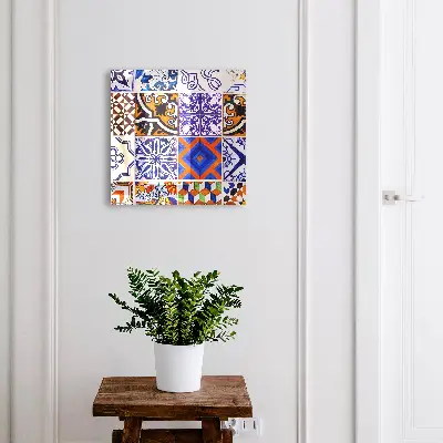 Caixa para chaves Azulejos coloridos