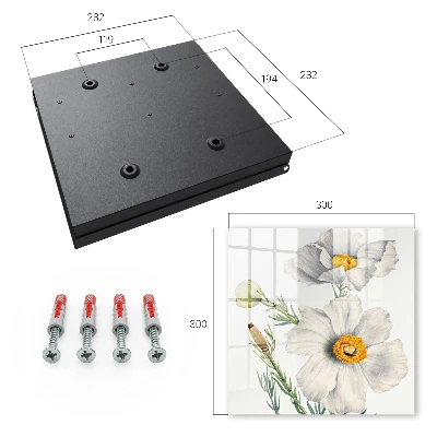 Caixa para chaves Flores natureza