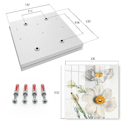Caixa para chaves Flores natureza