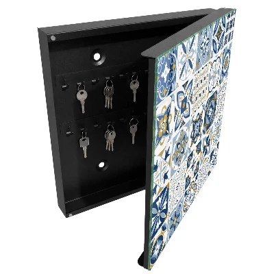 Caixa de chaves Azulejos coloridos