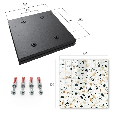 Caixa para chaves Padrão terrazzo